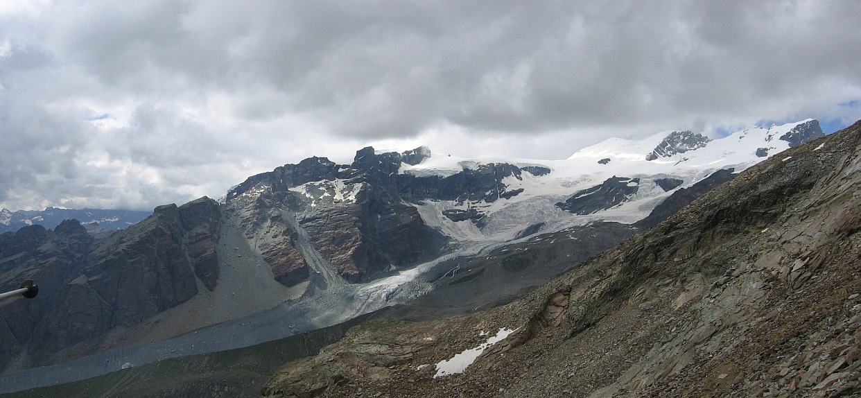 Lyskamm 20080802 - Rocca di Verra, Breithorn...